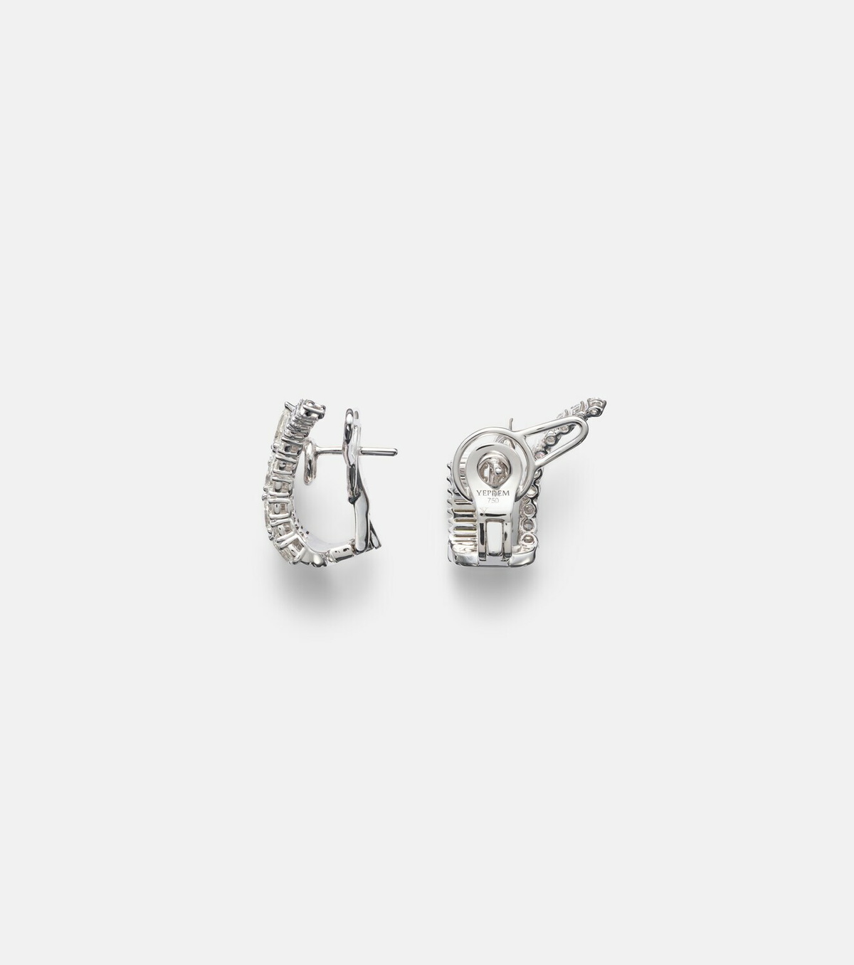 Yeprem Y-Couture 18kt white gold earrings with diamonds