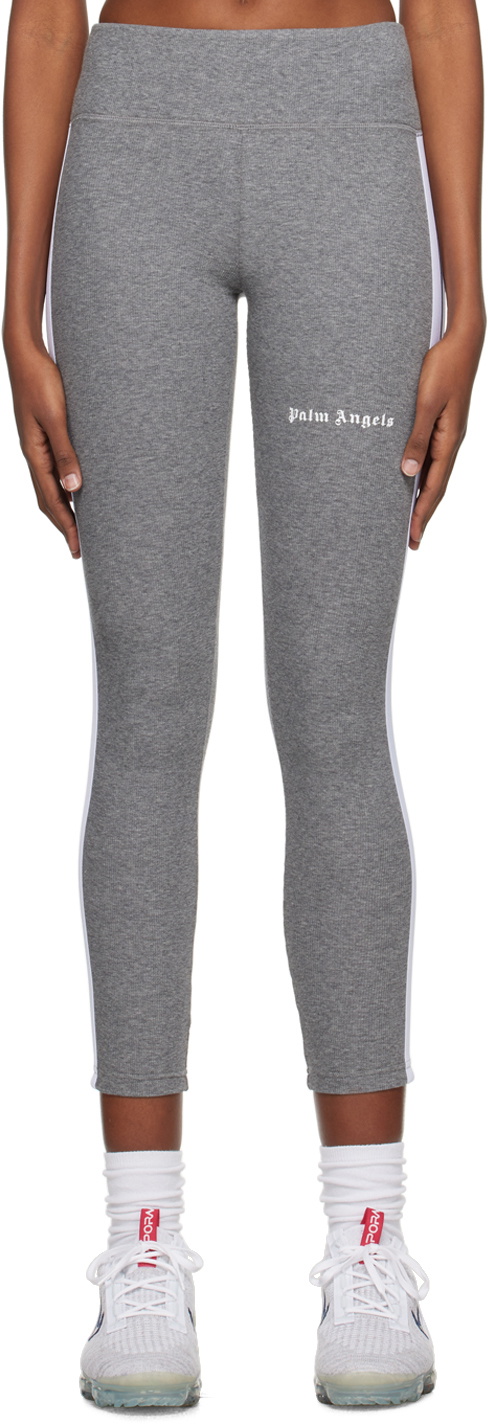 Palm Angels Gray Track Sport Leggings Palm Angels