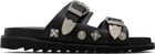 Toga Virilis Black Buckle Sandals