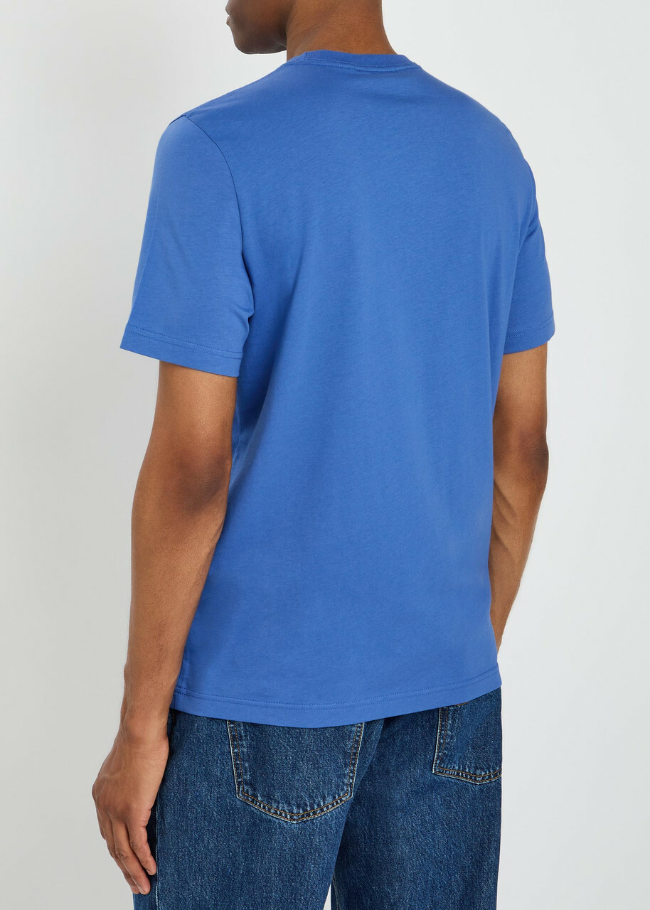 PS Paul Smith Appliquéd Cotton T-shirt Blue