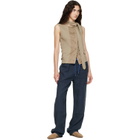rag & bone Navy Atlas Linen Trousers