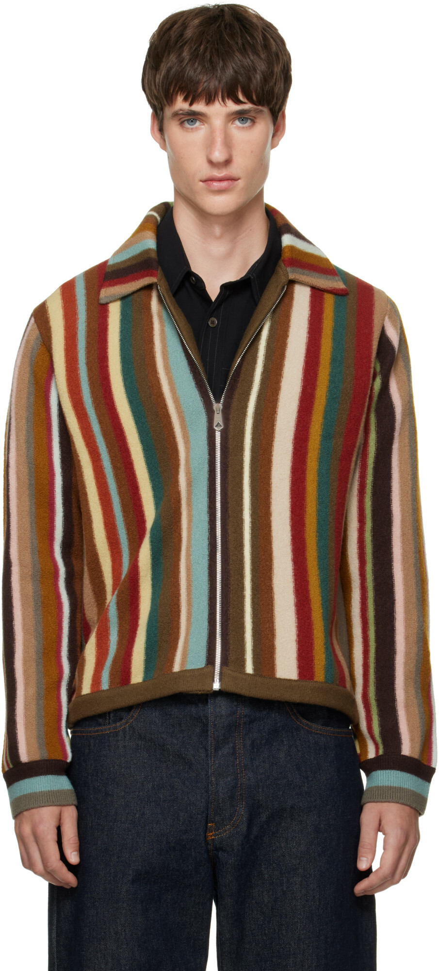Paul Smith Multicolor Zip Thru Sweater