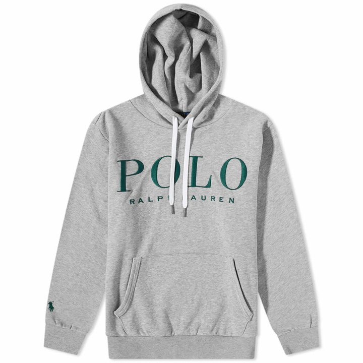 Photo: Polo Ralph Lauren Men's Logo Popover Hoody in Andover Heather