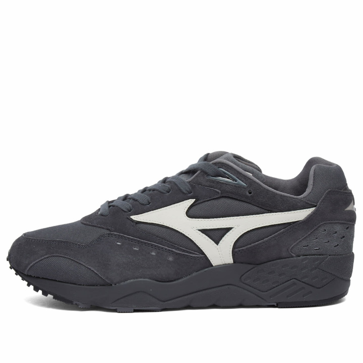 Photo: Mizuno Contender Premium Sneakers in Ebony/Snow White/Opal Grey