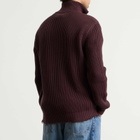 MM6 Maison Margiela Men's Zip Through Jumper in Ciocolat