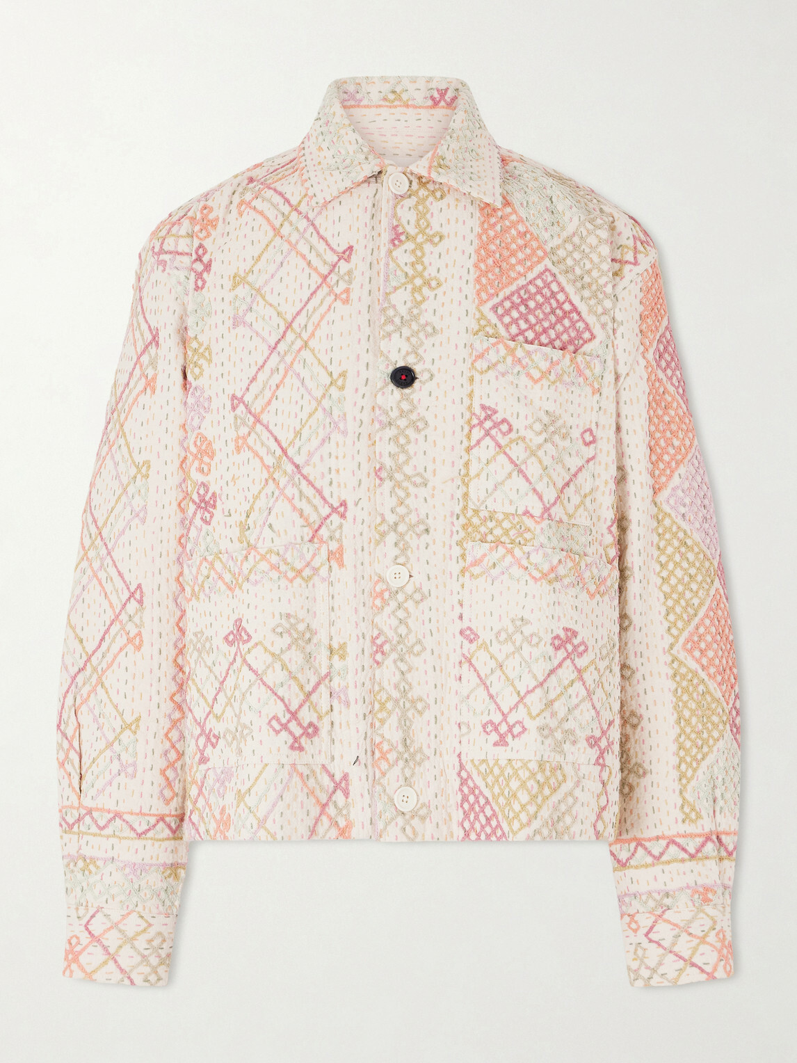 Kardo - Cotton-Jacquard Jacket - Multi