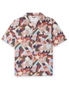 Albam - Miles Camp-Collar Printed Cotton Shirt - Multi