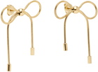Marland Backus Gold Bow Earrings