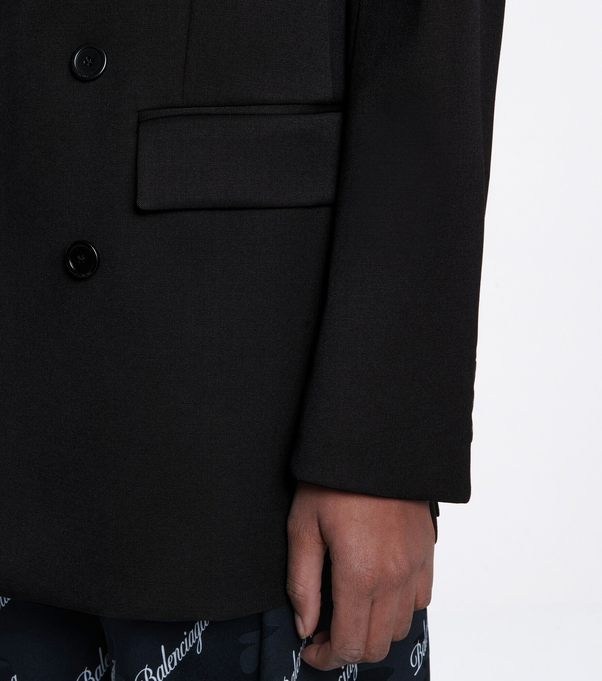 Balenciaga - Double-breasted stretch-wool blazer