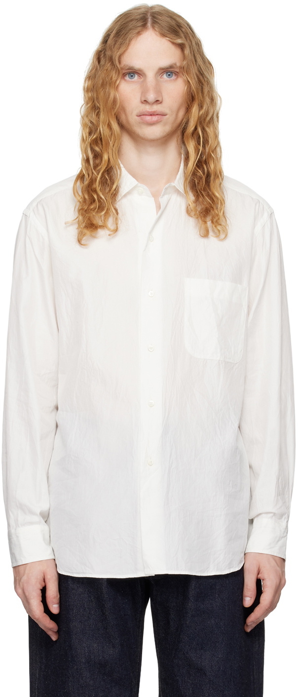 KAPTAIN SUNSHINE White Semi Spread Collar Shirt Kaptain Sunshine