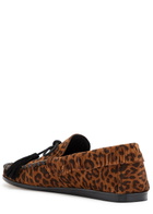 Isabel Marant étoile Fitza Fringed Leopard Suede Loafers