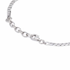 Serge DeNimes Men's Flat Cuban Bracelet in Sterling Silver 