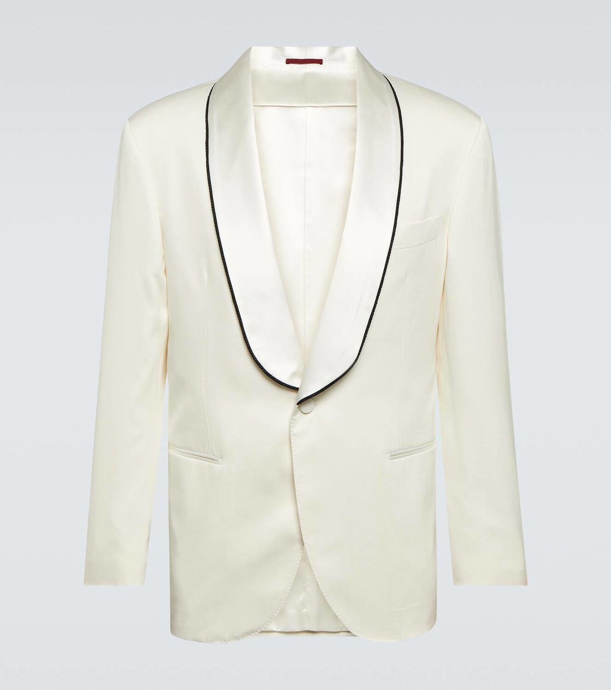 Brunello Cucinelli Silk satin tuxedo jacket