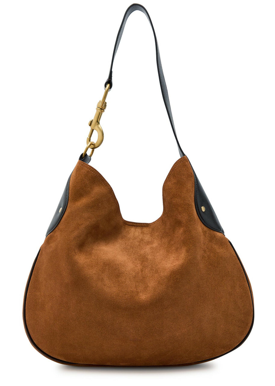 Mulberry Hackney Suede Shoulder bag - Brown - One Size