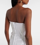 Dolce&Gabbana Strapless satin corset dress