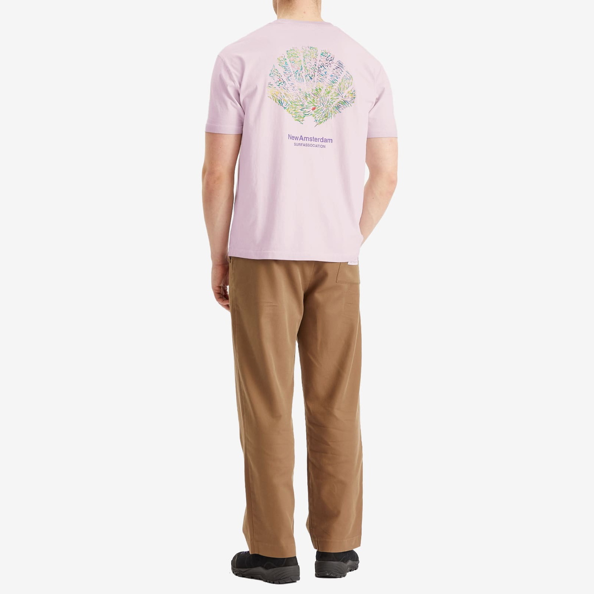 New Amsterdam Surf Association Men's Tall Grass T-Shirt in Fair Orchid