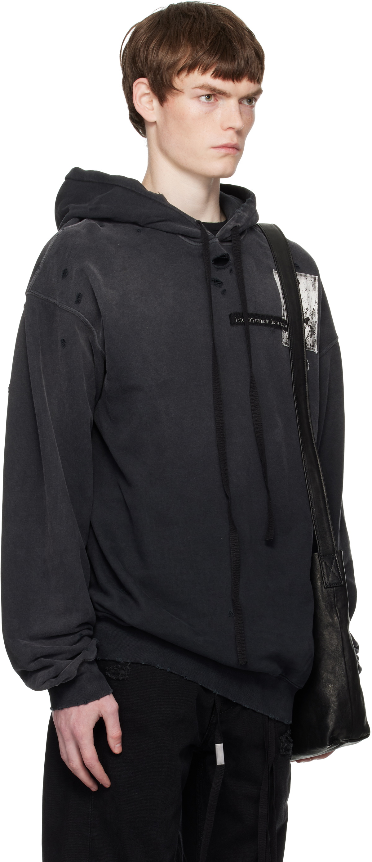 Ann Demeulemeester Black High Comfort Hoodie
