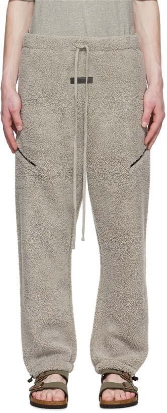Photo: Fear of God ESSENTIALS Gray Polyester Lounge Pants