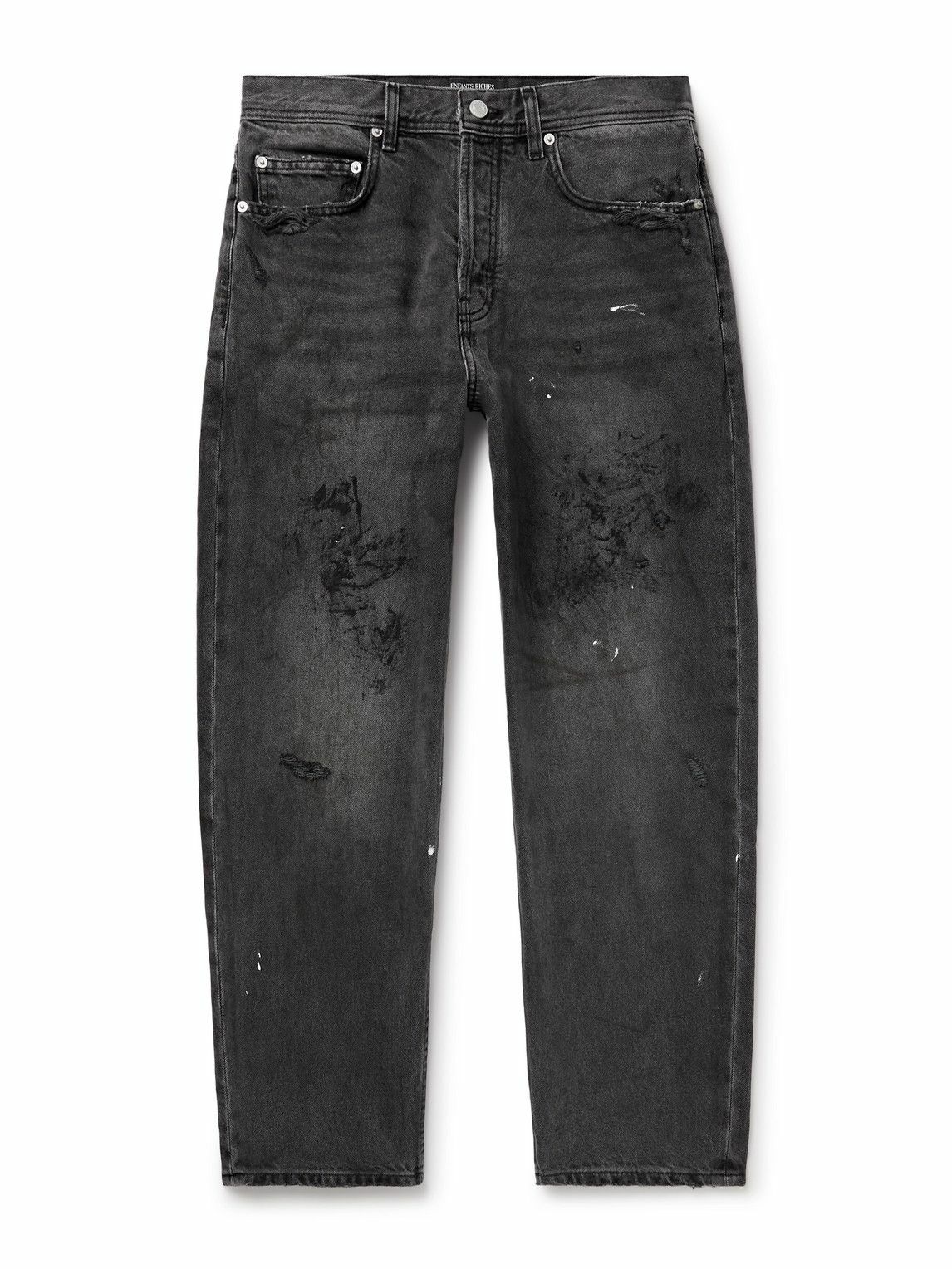 Enfants Riches Déprimés - Straight-Leg Paint-Splattered Distressed