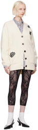 Marc Jacobs Off-White 'The Lace Appliqué' Cardigan