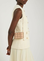 Rosantica Mini Shell Flat Crystal-embellished Satin Clutch - Gold - One Size