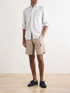Vilebrequin - Baie Straight-Leg Linen Drawstring Cargo Shorts - Neutrals