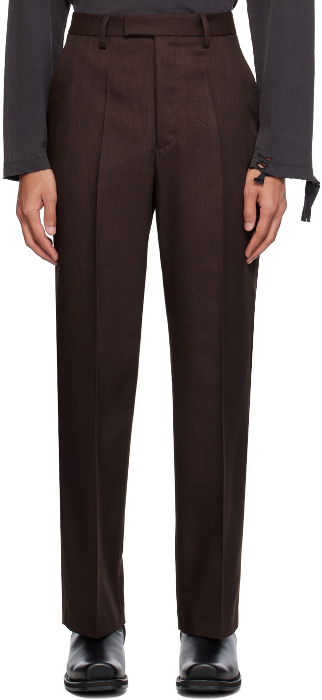 Photo: Second/Layer Brown Relaxed Primo Trousers