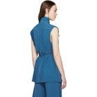 Peter Pilotto Blue Embroidered Safari Vest