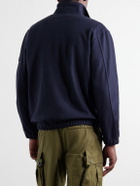 Stone Island - Garment-Dyed Wool Nylon Flannel-TC Overshirt - Blue