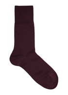 Falke Airport Wool-blend Socks Burgundy