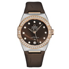 Omega Constellation Automatic Chronometer Diamond Brown Dial Ladies Watch 131.28.36.20.63.001