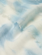 ALTEA - Tie-Dyed Cashmere Scarf - Blue