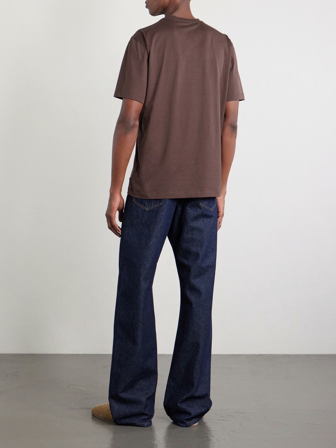 Slowear - Cotton and silk-blend jersey T-shirt - Brown