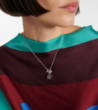 Loewe Anagram embellished sterling silver necklace