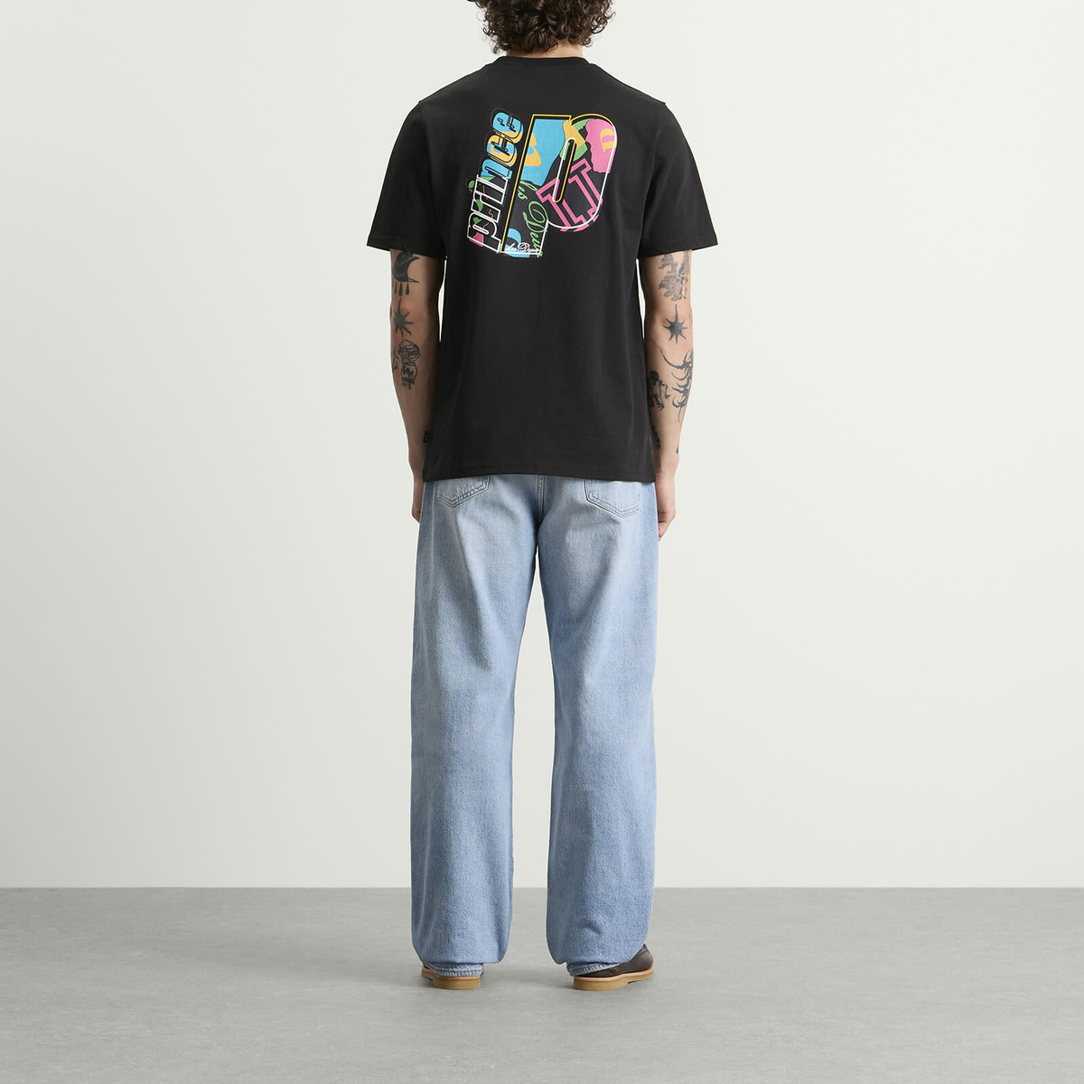 Les Deux Men's Prince P T-shirt in Black