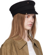 Ruslan Baginskiy Black Pierced Baker Boy Cap