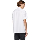 Neil Barrett White Thunderbolt Short Sleeve Shirt