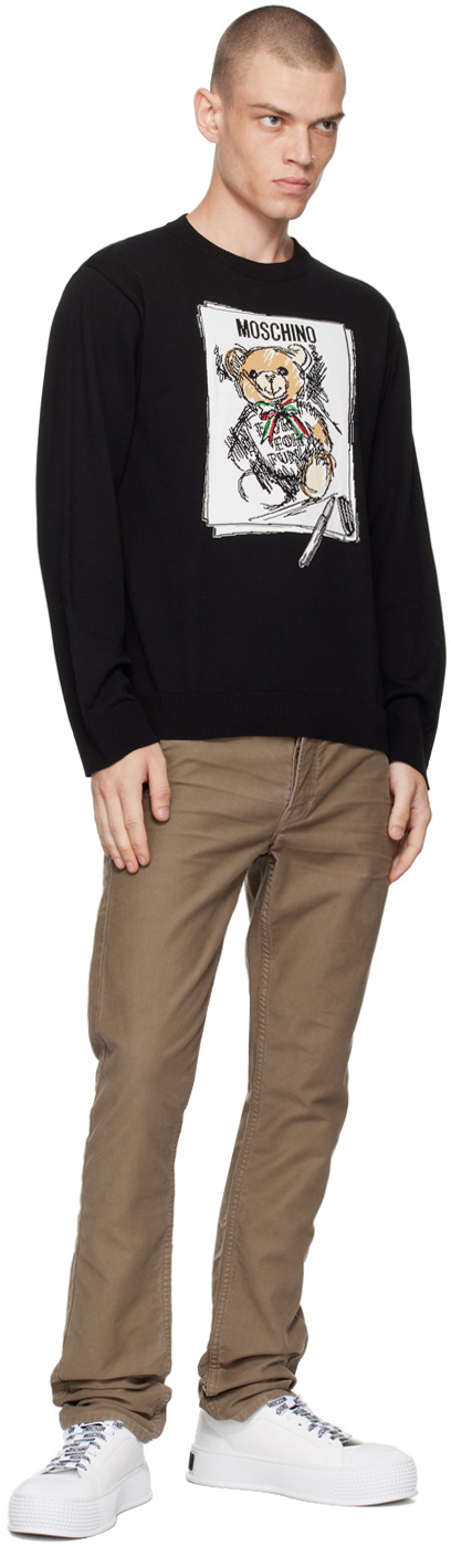 Moschino Black Teddy Bear Sweater