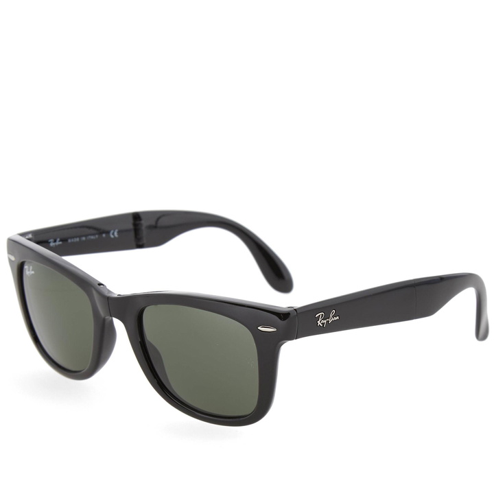 Photo: Ray Ban Wayfarer Folding Sunglasses Black