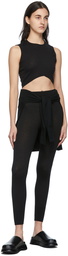 Le Kasha Black Sete Cashmere Cropped Top