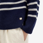 Armor-Lux Women's Long Sleeve Pull ML Heritage Knit in Seal/Natural