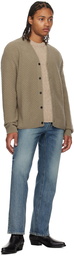 Solid Homme Beige Vented Sweater