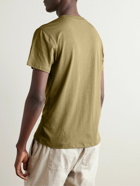 Frescobol Carioca - Lucio Cotton and Linen-Blend Jersey T-Shirt - Green