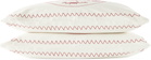 Bode Two-Pack Off-White Night & Day Pillowcase Set
