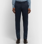 Canali - Navy Travel Easy Care Virgin Wool Trousers - Blue