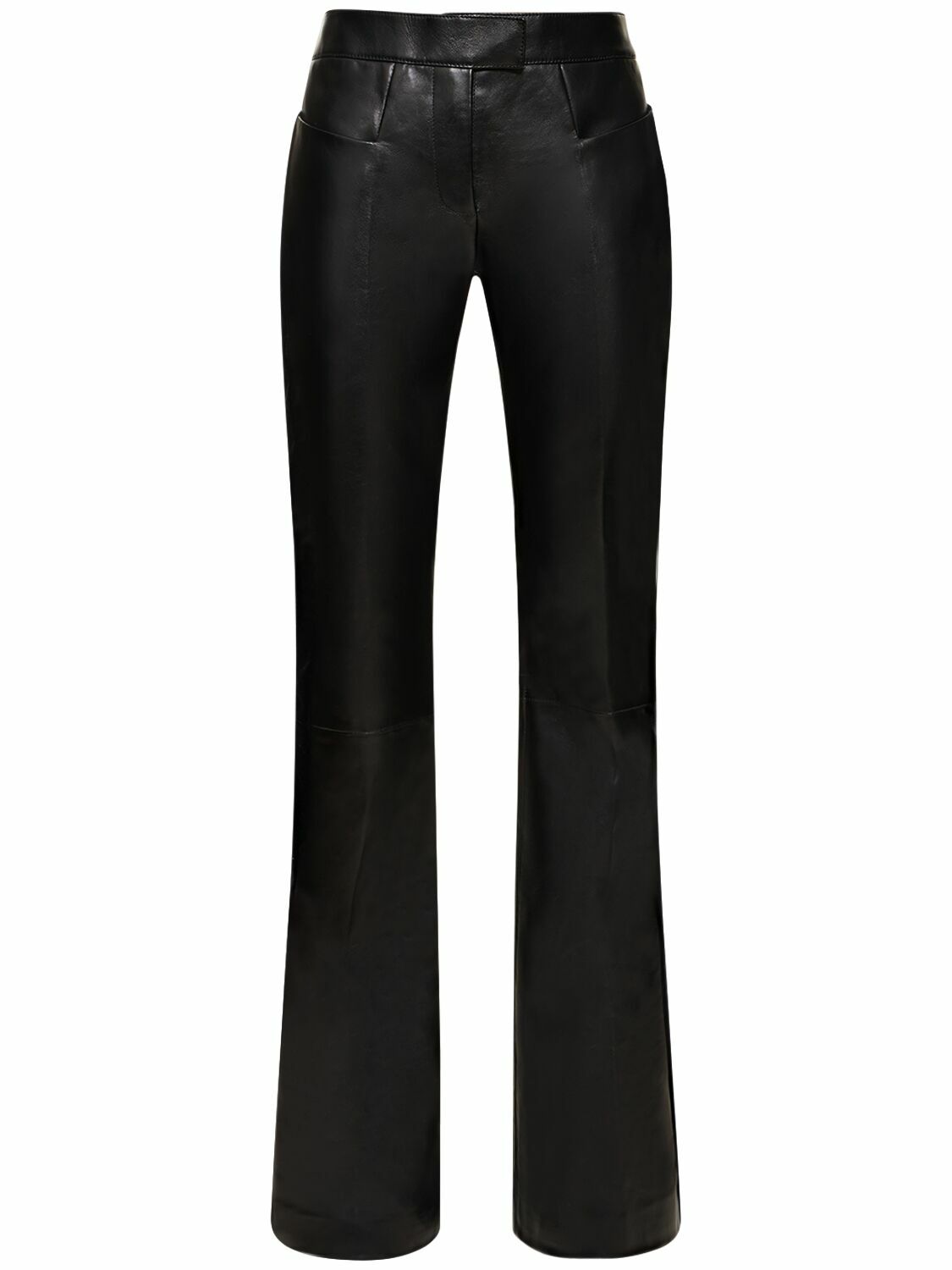 パンツ TOM FORD GRAIN DE POUDRE FLARED PANTS TOM FORD - Flared Low Rise Leather Pants TOM FORD