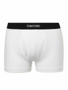 TOM FORD - Stretch-Cotton and Modal-Blend Boxer Briefs - White