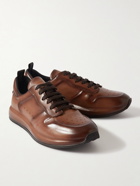 OFFICINE CREATIVE - Race Lux 1 Glossed Leather Sneakers - Brown