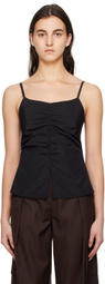 DRAE Black Ruched Camisole