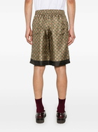 Gucci Gold GG Horsebit-Print Shorts
